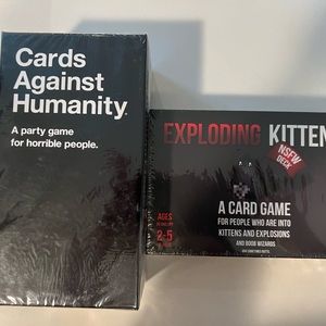 New in Sealed Packaging Cards Against Humanity and Exploding Kittens